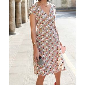 Boden Floral Wrap Dress